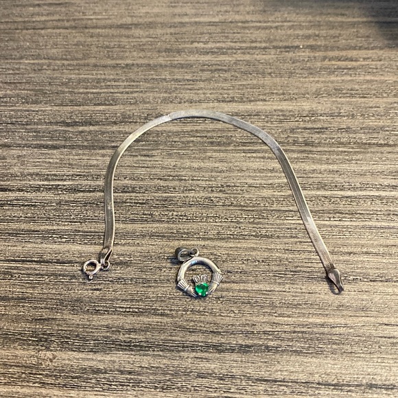 Silver bracelet with cloddaugh bracelet - Picture 1 of 1